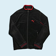 Lade das Bild in den Galerie-Viewer, Puma Trainingsjacke - velours - 90er, schwarz, L
