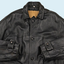 Lade das Bild in den Galerie-Viewer, Skin's Ledermantel heavy - echtes Leder - 80er/90er, schwarz, XXL/XXXL
