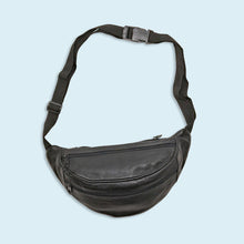 Lade das Bild in den Galerie-Viewer, Bauch- /Brusttasche - echtes Leder - 90er, schwarz
