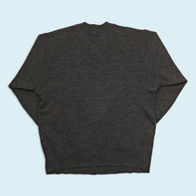Lade das Bild in den Galerie-Viewer, Carlo Colucci Strickpullover, grau/schwarz, M/L
