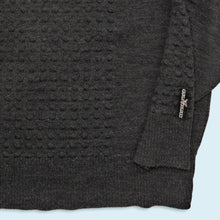 Lade das Bild in den Galerie-Viewer, Carlo Colucci Strickpullover, grau/schwarz, M/L
