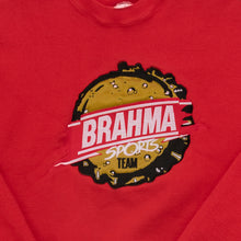 Lade das Bild in den Galerie-Viewer, Fruit of the Loom Supercotton Sweatshirt Brahma Sports Team 90er Heavyweight Made in the USA, rot, L
