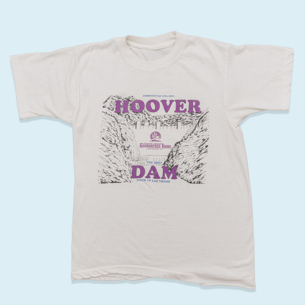 T-Shirt Hoover Dam Las Vegas 90er, weiß, M