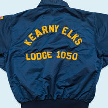 Lade das Bild in den Galerie-Viewer, Satin-Jacke &quot;Bob&quot; All American Lodge Made in the USA 90er, blau, L
