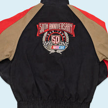 Lade das Bild in den Galerie-Viewer, Logo Athletic Jacke Nascar 50th Anniversary 1998, schwarz, L/XL
