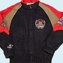 Lade das Bild in den Galerie-Viewer, Logo Athletic Jacke Nascar 50th Anniversary 1998, schwarz, L/XL
