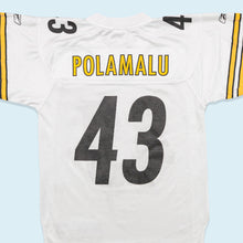 Lade das Bild in den Galerie-Viewer, Reebok NFL Trikot Pittsburgh Steelers &quot;Troy Polamalu 43&quot;, weiß, M/L
