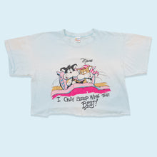 Lade das Bild in den Galerie-Viewer, Lifestyles T-Shirt cropped &quot;Cats&quot; 1985 Made in the USA Single Stitch, blau, XL
