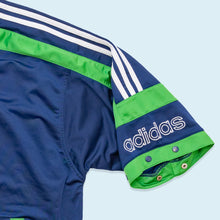 Lade das Bild in den Galerie-Viewer, Adidas T-Shirt Logo 90er, blau, L
