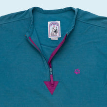 Lade das Bild in den Galerie-Viewer, Jack Wolfskin T-Shirt Fleece &quot;Polarsystem&quot; 80er Made in Portugal, blau/lila, XL
