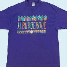Lade das Bild in den Galerie-Viewer, Hanes Beefy T-Shirt Albuquerque 1991 Single Stitch Made in the USA, lila, XL
