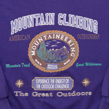 Lade das Bild in den Galerie-Viewer, Jerzees Sweatshirt Mountain Climbing 90er Made in the USA, lila, L/XL
