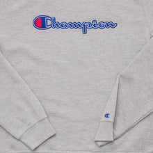 Lade das Bild in den Galerie-Viewer, Champion Sweatshirt Logo, grau, XL
