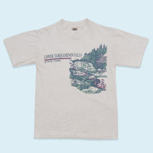 Lade das Bild in den Galerie-Viewer, Eagle Products T-Shirt &quot;Lower Tahquamenon Falls&quot; 90er Single Stitch Made in the USA, grau, L schmal
