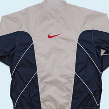 Lade das Bild in den Galerie-Viewer, Nike Trainings-/Regenjacke 90er dünn, grau/blau, L/XL
