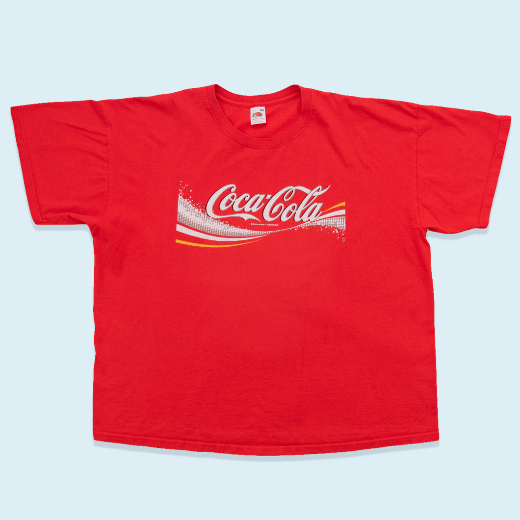 Fruit of the Loom T-Shirt Coca Cola, rot, XL breit