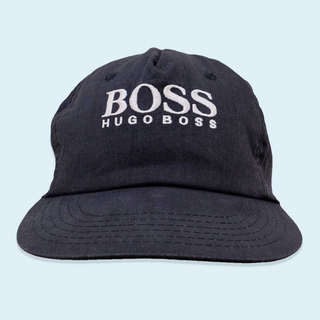 Hugo Boss Mütze 80er/90er, schwarz, Einheitsgröße
