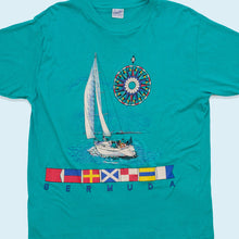 Lade das Bild in den Galerie-Viewer, Capital Bermuda T-Shirt 00er &quot;Bermuda&quot;, blau, L
