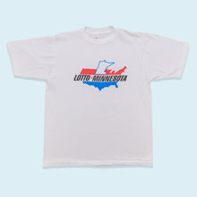 Lade das Bild in den Galerie-Viewer, Alore T-Shirt Lotto Minnesota 90er Made in the USA Single Stitch, weiß, XL
