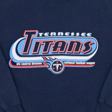 Lade das Bild in den Galerie-Viewer, Logo Athletic Sweatshirt Tennessee Titans Made in the USA 90er, blau, M
