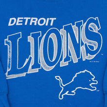 Lade das Bild in den Galerie-Viewer, Logo 7 Sweatshirt Detroit Lions 1991 Made in the USA, blau, M
