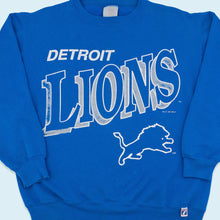 Lade das Bild in den Galerie-Viewer, Logo 7 Sweatshirt Detroit Lions 1991 Made in the USA, blau, M
