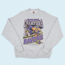 Lade das Bild in den Galerie-Viewer, Fruit of the Loom Best Sweatshirt Baltimore Ravens Super Bowl 2001, grau, XL
