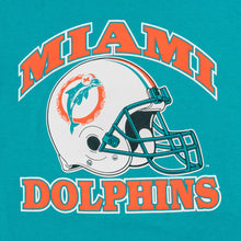 Lade das Bild in den Galerie-Viewer, Trench T-Shirt Miami Dolphins 80er Single Stitch Made in the USA, blau, M schmal
