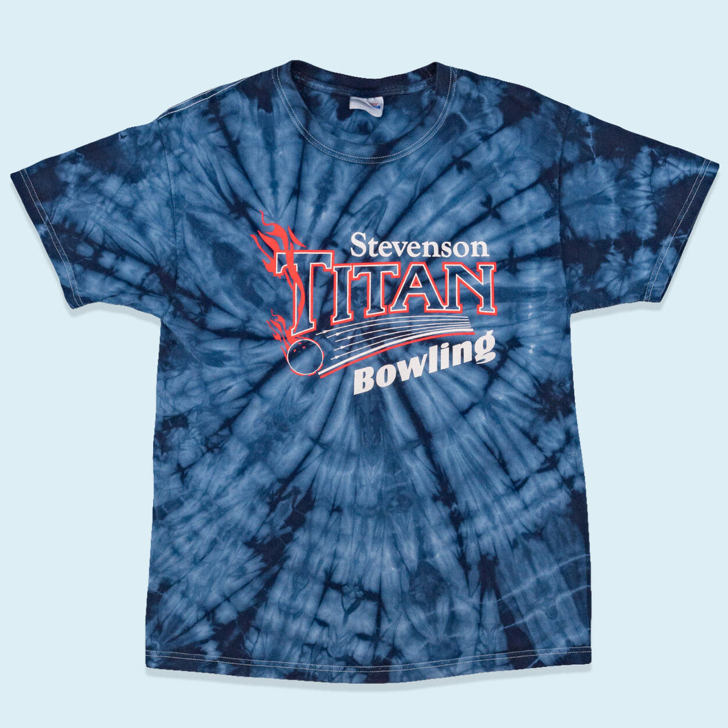 Hanes Heavyweight T-Shirt Titans Bowling, blau/batik, M/L