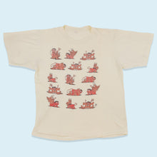 Lade das Bild in den Galerie-Viewer, T-Shirt Engel &amp; Teufel 90er, creme/beige, L/XL
