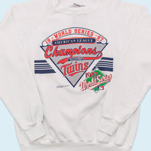 Lade das Bild in den Galerie-Viewer, Stedman Sweatshirt Minnesota Twins World Series 1987 Made in the USA, weiß, M/L
