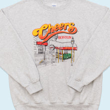 Lade das Bild in den Galerie-Viewer, Gildan Sweatshirt &quot;Cheers Boston&quot; 00er, grau, L/XL
