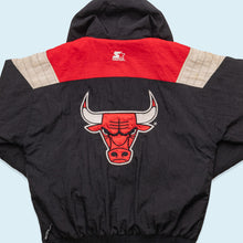 Lade das Bild in den Galerie-Viewer, Starter Schlupfjacke Chicago Bulls 90er, rot/schwarz, M/L
