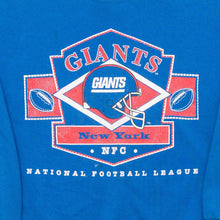 Lade das Bild in den Galerie-Viewer, Hanes Activewear Sweatshirt &quot;New York Giants&quot; 90er Made in the USA, blau, M/L
