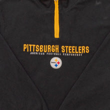 Lade das Bild in den Galerie-Viewer, Reebok Quarter Zip Fleece Pittsburgh Steelers NFL, schwarz, M/L
