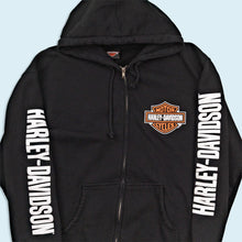 Lade das Bild in den Galerie-Viewer, Harley Davidson Zip Hoodie "Horny Toad Temple Texas" 2011, schwarz, L
