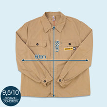 Lade das Bild in den Galerie-Viewer, Bücking Dreinaht Hemd &quot;Zeppelin Cat&quot; Workwear Sanforized 90er, beige/braun, XL/XXL
