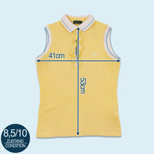 Lade das Bild in den Galerie-Viewer, Fred Perry Polo 00er Made in Italy, gelb, S/M Damen
