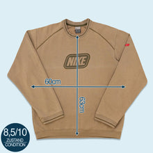 Lade das Bild in den Galerie-Viewer, Nike Sweatshirt &quot;spellout&quot; 00er, braun, L/XL
