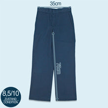 Lade das Bild in den Galerie-Viewer, Dickies Hose &quot;Work Pants Chino&quot; 1997 Made in the USA, blau, 27/30
