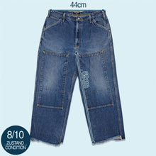 Lade das Bild in den Galerie-Viewer, Polo Jeans Company Hose "Military Carpenter double knee" Made in Mexico, blau, 34/27
