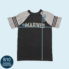 Lade das Bild in den Galerie-Viewer, Velva Sheen T-Shirt "Marines" 70er/80er, schwarz, S/M
