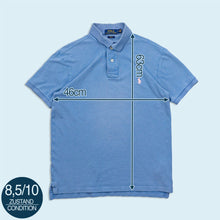 Lade das Bild in den Galerie-Viewer, Polo Ralph Lauren Poloshirt "slim fit", blau, S/M schmal
