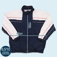 Lade das Bild in den Galerie-Viewer, Reebok Trainingsjacke 2000er, weiß/blau, XL/XXL
