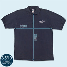 Lade das Bild in den Galerie-Viewer, Cotton Deluxe Poloshirt &quot;Hamburger Mary&#39;s Phoenix&quot; 90er, blau, L/XL

