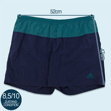 Lade das Bild in den Galerie-Viewer, Adidas Badehose 90er, blau, XXL
