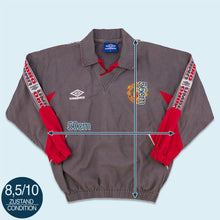 Lade das Bild in den Galerie-Viewer, Umbro Sweatshirt &quot;Manchester United V-Neck&quot; 90er Made in Hong Kong, grau, XS/S
