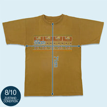 Lade das Bild in den Galerie-Viewer, T-Shirt 00er, grün/braun, XXL
