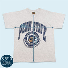 Lade das Bild in den Galerie-Viewer, Nutmeg T-Shirt &quot;Penn State University&quot; 90er, single stitch Made in the USA, grau, XL
