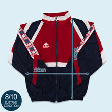 Lade das Bild in den Galerie-Viewer, Kappa x Athletic Bilbao Trainingsjacke &quot;velours&quot; 80er/90er, rot/blau, L breit
